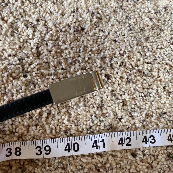 Express Black and Silver Skinny Belt M/L - Picture 8 of 9